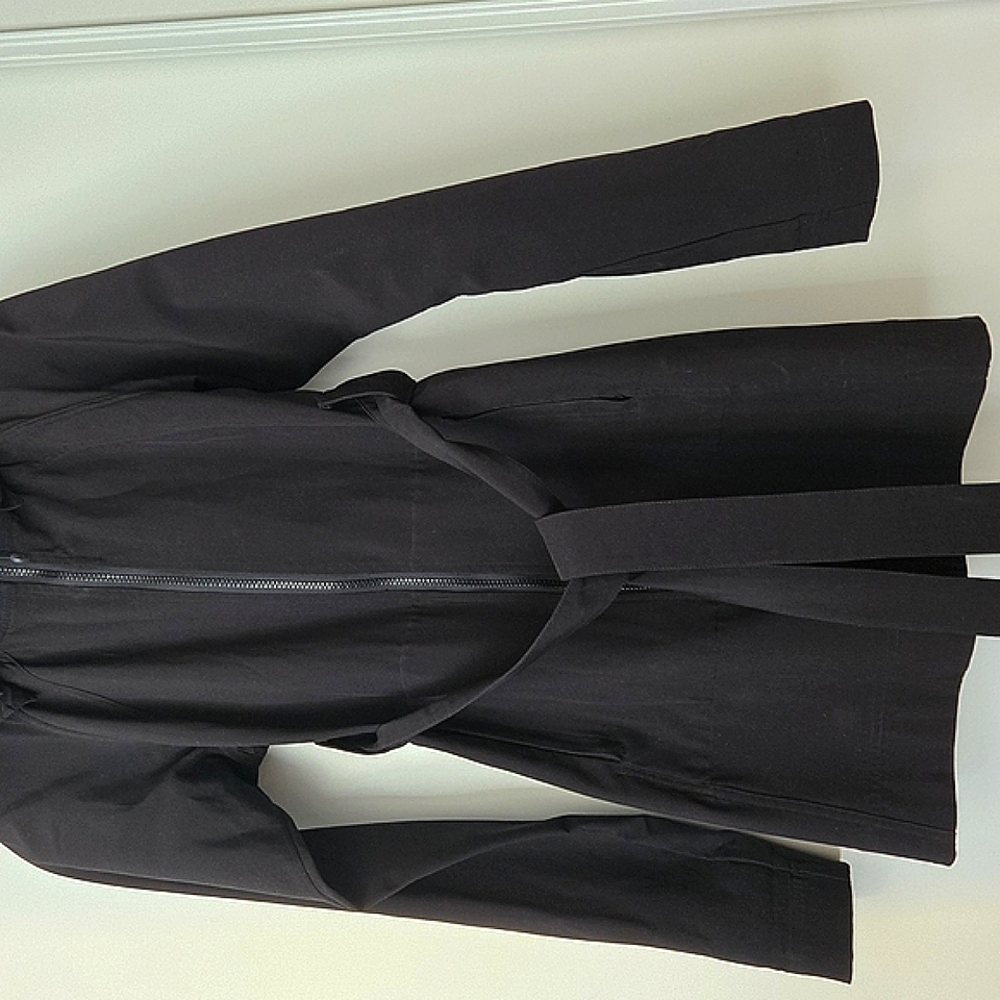 Women's Black Belted Coat